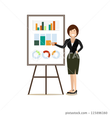 Office people concept vector illustration in flat style 115896160