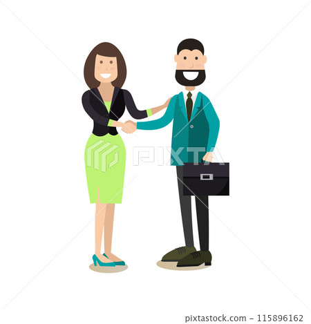Office people concept vector illustration in flat style 115896162