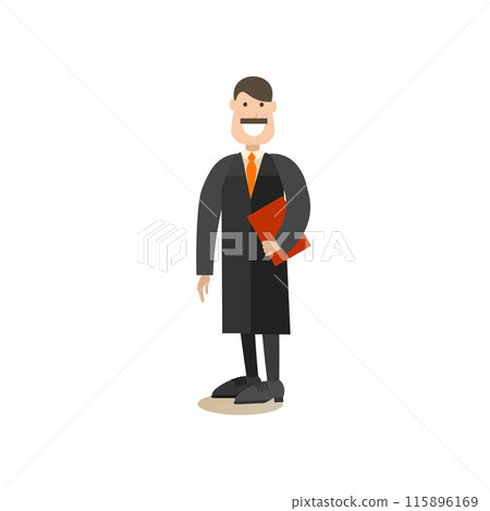 Law court people vector illustration in flat style Law court people vector illustration in flat style 115896169