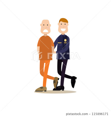 Law court people vector illustration in flat style 115896171