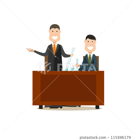 Law court people vector illustration in flat style 115896179