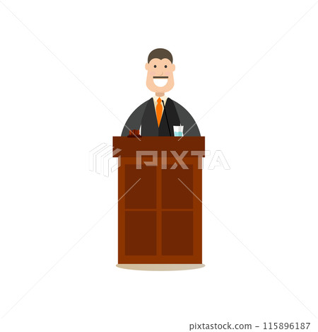 Law court people vector illustration in flat style 115896187