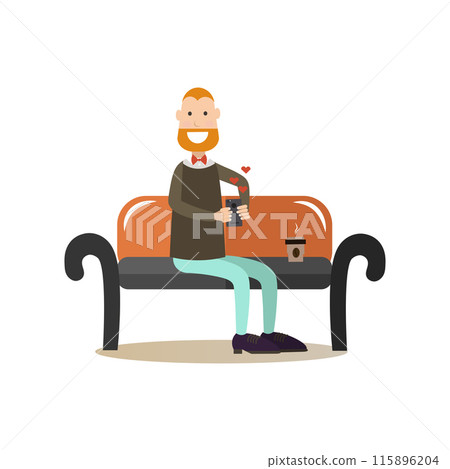 Internet people flat vector illustration Internet people flat vector illustration 115896204