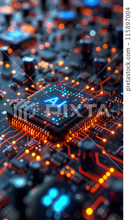 AI integrated Circuit Board for advanced innovations in hardware and intelligent systems 115897004