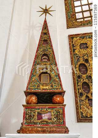 Sanctuary of Santa Cruz Monastery and Church at Coimbra, Portugal 115897369