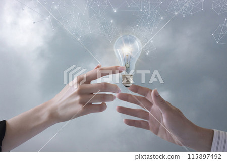 The concept of generating ideas through the network. The concept of generating ideas through the network. 115897492