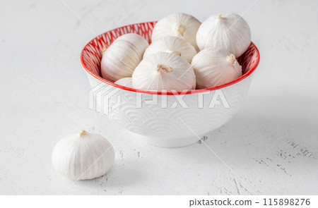Bunch of solo garlic Bunch of solo garlic 115898276