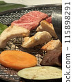 Charcoal grilled yakiniku 115898291