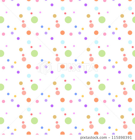 Texture with circles. Splash effect banner. Dotted abstract illustration with blurred drops of rain. Seamless pattern for fabric, textile 115898391