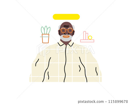 Creative Workspace: Video Conference, modern flat vector concept illustration of person engaging in virtual business meeting Connectivity, collaboration, digital interaction, remote work, productivity 115899678