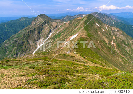 初夏谷川山脈和主要山脊線 初夏谷川山脈和主要山脊線 115900210