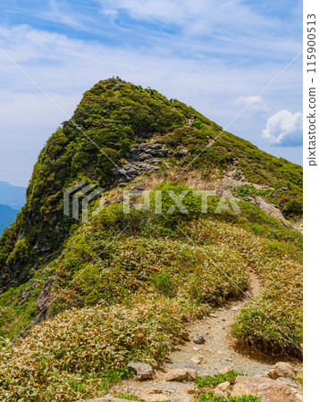Tomano-mimi, summit of Mt. Tanigawa in early summer, Gunma Prefecture Tomano-mimi, summit of Mt. Tanigawa in early summer, Gunma Prefecture 115900513