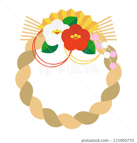 志連繩插圖，新年賀卡材料 115900770