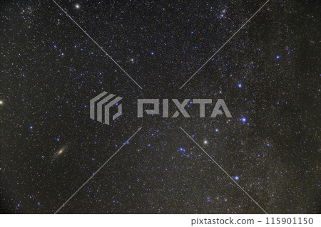 秋季星景仙后座與仙女座星系 115901150