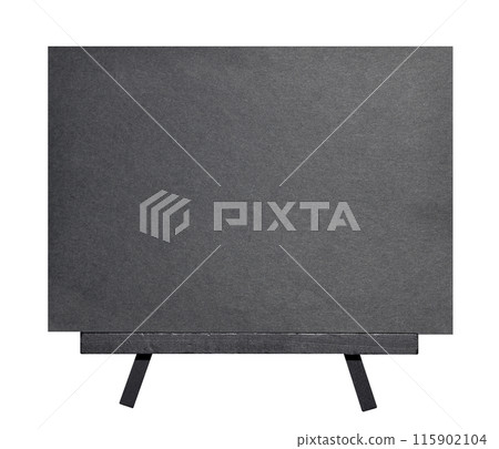 Easel and black paper 115902104