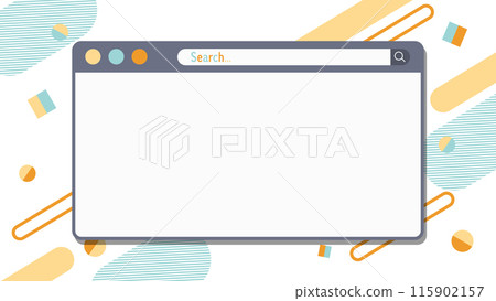 Web search frame illustration 115902157