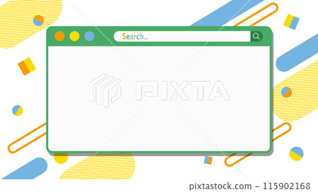 Web search frame illustration 115902168