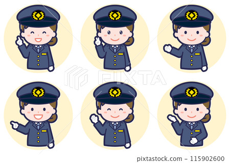 Female driver pose set_03 115902600