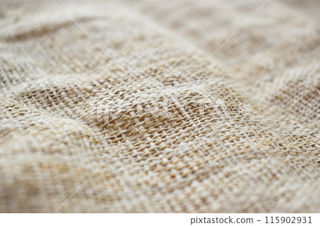 brown sackcloth texture background, crumpled burlap fabric textile for design 115902931