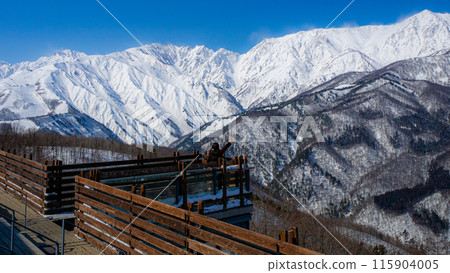 白馬岩岳雪原滑雪場風景 115904005