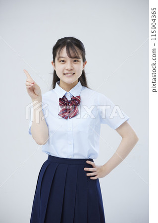 High school girl in summer uniform 115904365