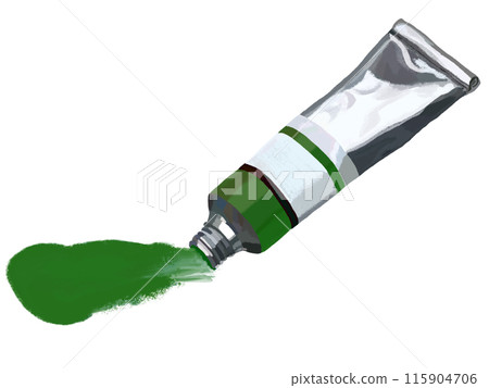 Paint tube (green) spread Paint tube (green) spread 115904706