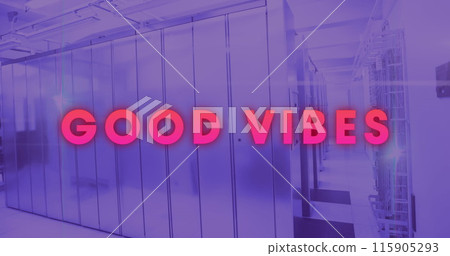 Image of good vibes over violet server room 115905293
