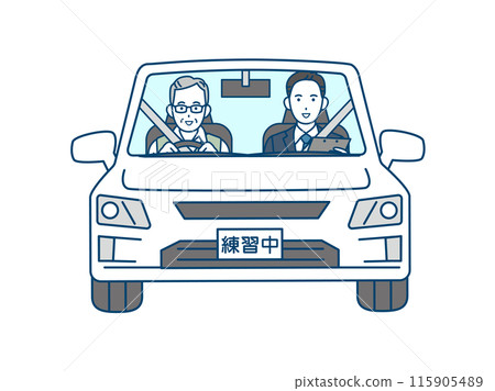 一位老人參加老人課程的插圖 一位老人參加老人課程的插圖 115905489