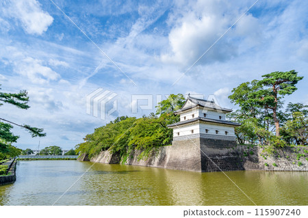 柴田城二之丸角樓與石牆護城河 柴田城二之丸角樓與石牆護城河 115907240