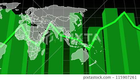 Image of data processing over black background Image of data processing over black background 115907261