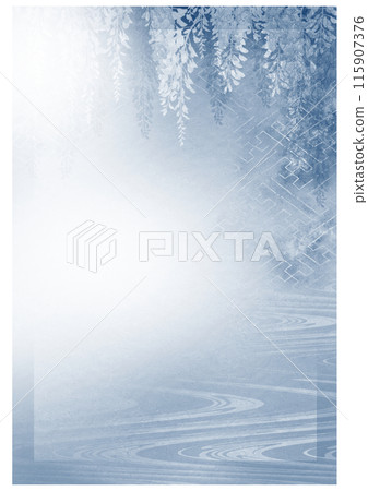 用紫藤花裝飾的哀悼明信片 115907376