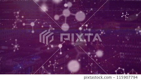 Image of globe over data processing 115907794