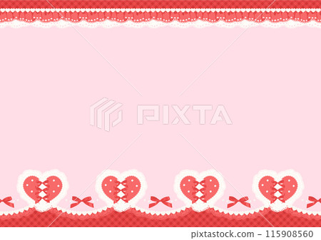 洛麗塔風格心形花邊框架 洛麗塔風格心形花邊框架 115908560