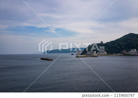 欣賞熱海城的熱港風景 欣賞熱海城的熱港風景 115908797