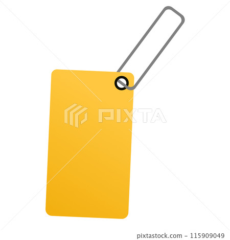 yellow sale tag 115909049