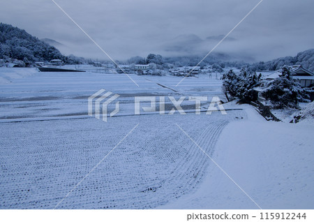 Rural landscape, snowy scenery, Mitsugoyama, Former Mikawauchi Elementary School, Yumekaido Renaissance 115912244