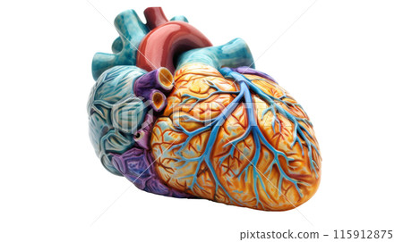 Colorful Human Heart Model For Study 115912875