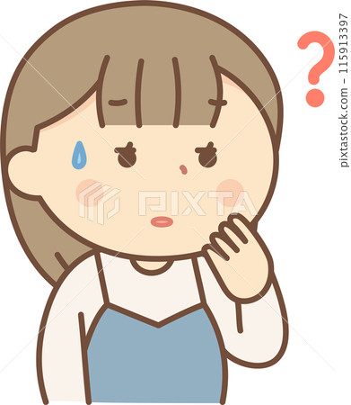 想知道的婦女的例證 115913397