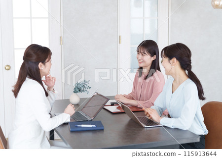 Business people having a meeting in the office 115913644