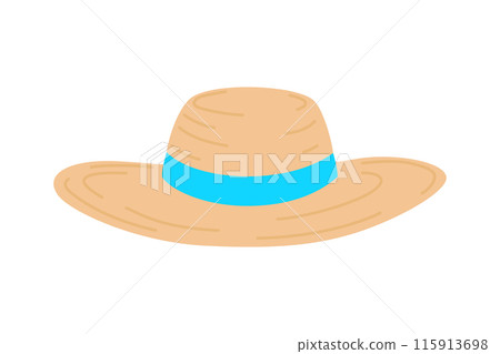 Straw hat icon illustration Straw hat icon illustration 115913698