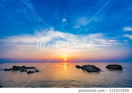 京都丹後半島台東日落 115913899