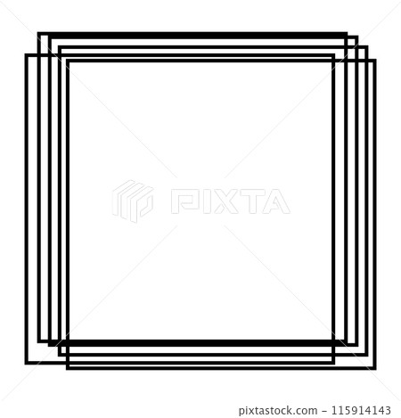 Overlapping Frame Geometric Overlapping Square Frames Background... - Stock Illustration ...