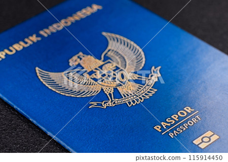 Physical paper international passport of Indonesian citizen 115914450