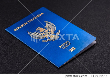 Physical paper international passport of Indonesian citizen 115914453