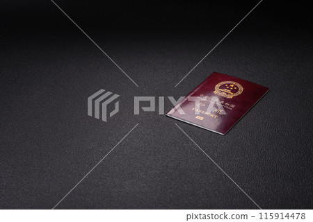 Physical paper international passport of a Chinese citizen 115914478