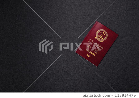 Physical paper international passport of a Chinese citizen 115914479