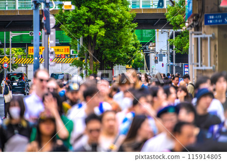 Tokyo cityscape in Japan Inbound tourism is back... Akihabara bustling with foreign tourists = June 22nd Tokyo cityscape in Japan Inbound tourism is back... Akihabara bustling with foreign tourists = June 22nd 115914805