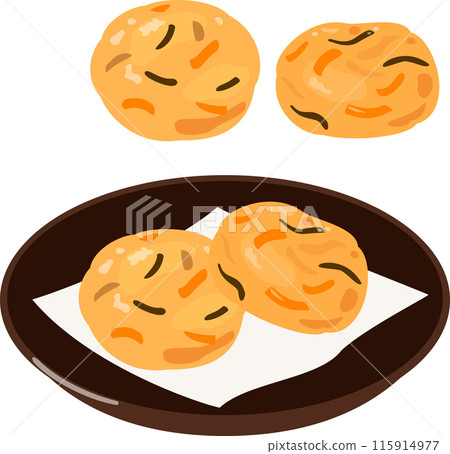 Ganmodoki 放在盤子裡 115914977