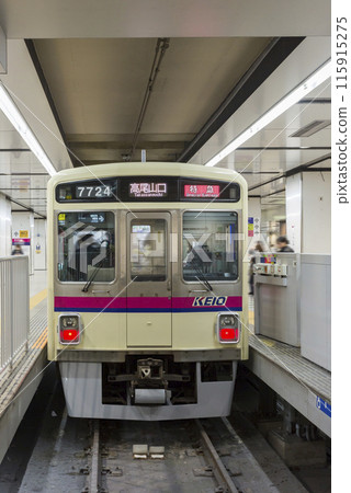 Waiting for departure Shinjuku Station Keio Line Shinjuku bound train Keio Keio Line Keio Electric Railway Waiting for departure Shinjuku Station Keio Line Shinjuku bound train Keio Keio Line Keio Electric Railway 115915275