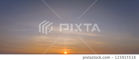 Amazing evening skyscape. Sunset sky with bright colorful clouds Amazing evening skyscape. Sunset sky with bright colorful clouds 115915518
